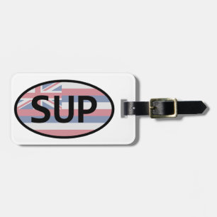 Hawaii Flagga Standup Paddling Bagagebricka