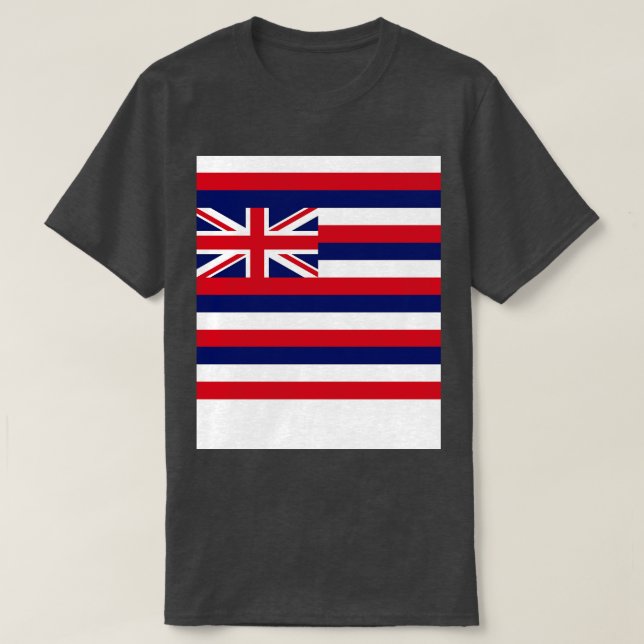 Hawaii Flagga T Shirt (Design framsida)