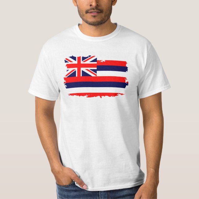 HAWAII flagga Tee Shirt (Framsida)