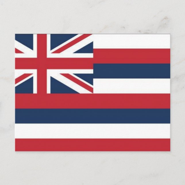 Hawaii Flagga vykort (Framsida)