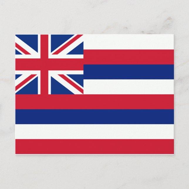 Hawaii Flagga Vykort (Framsida)