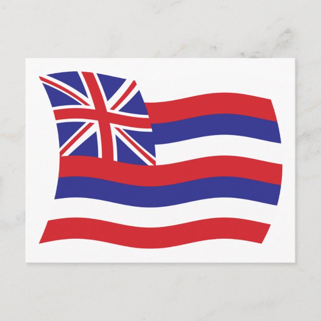 Hawaii Flagga vykort (Framsida)
