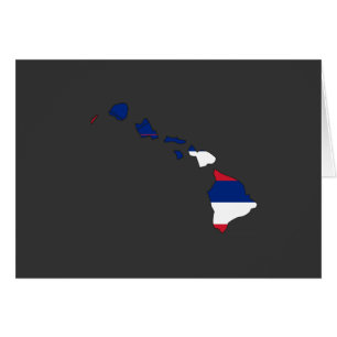 Hawaii flaggakarta hälsningskort