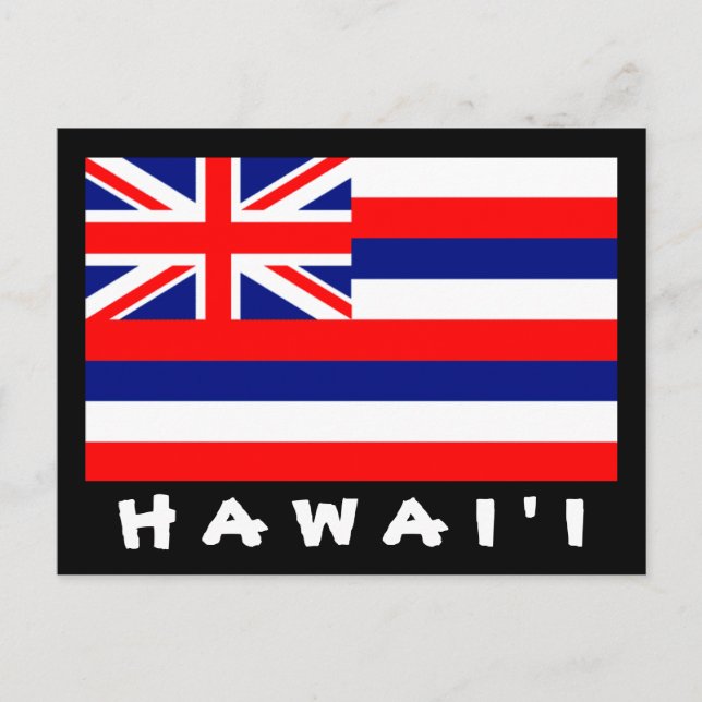 Hawai'i flaggavykort vykort (Framsida)