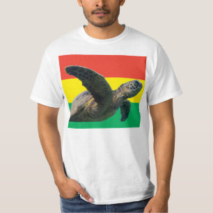 Hawaii för Hanauma fjärdOahu Reggae sköldpadda Tröja