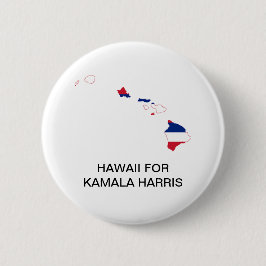 HAWAII för Kamala Harris 2024 Button Knapp