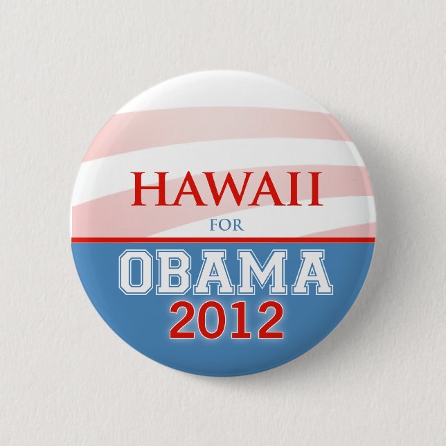 HAWAII för Obama 2012 Knapp (Framsida)