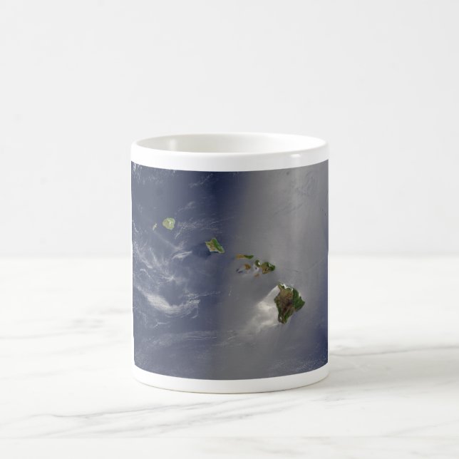 Hawaii från utrymme kaffemugg (Center)