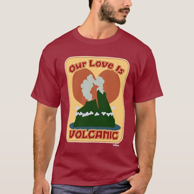 Hawaii Funny Lava Tecknad Travel Motto T-Shirt (Framsida)