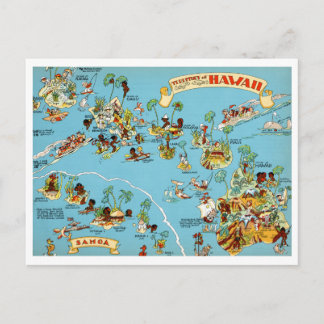 Hawaii Funny Vintage Karta Vykort