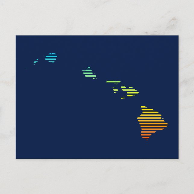 Hawaii-fyllnad Vykort (Framsida)
