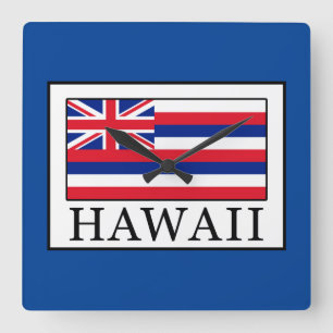 Hawaii Fyrkantig Klocka