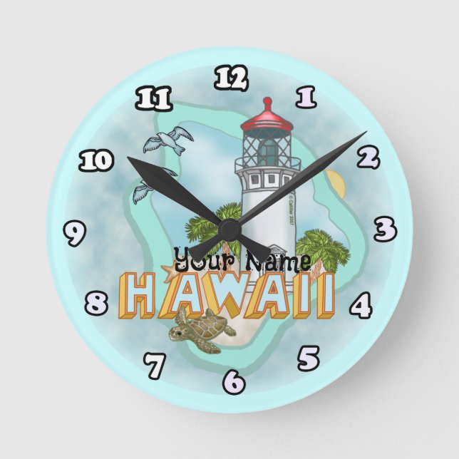 Hawaii Fyrtorn klocka (Framsida)