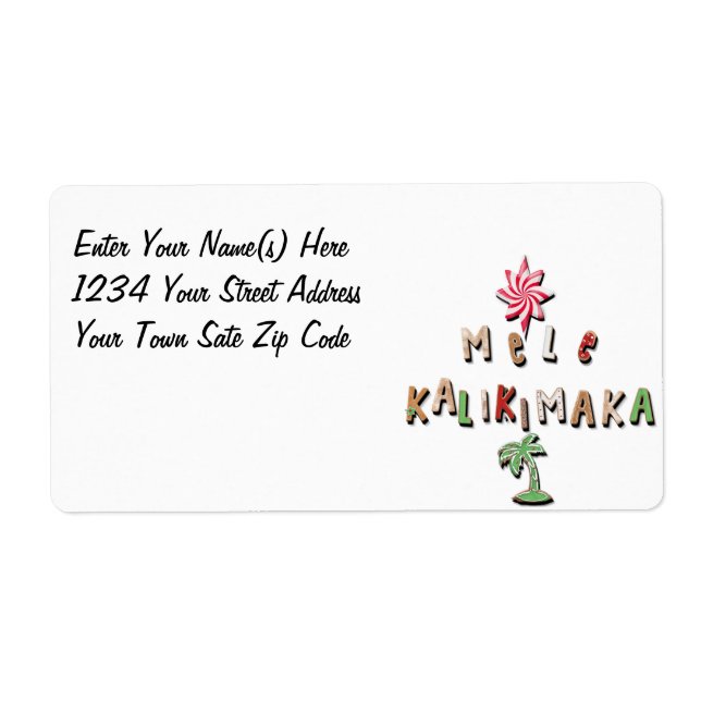 Hawaii Gingerbröd Cookies och Candy 2.0 Fraktsedel (Framsidan)