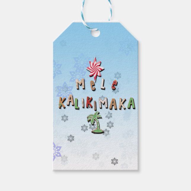 Hawaii Gingerbröd Cookies och Candy 2.0 Presentetikett (Framsidan)