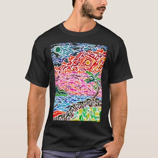 Hawaii Graphic T Shirt (Framsida)