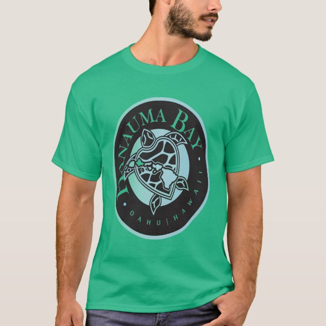 Hawaii grön havssköldpadda t shirt (Framsida)