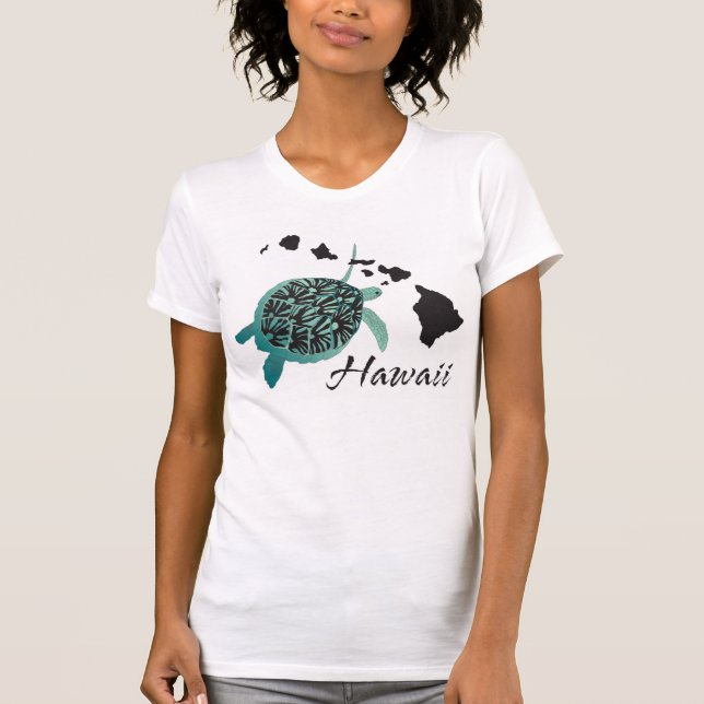 Hawaii grön havssköldpadda tee (Framsida)