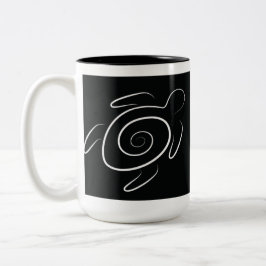 Hawaii grön havssköldpadda Två-Tonad mugg