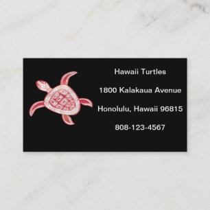 Hawaii grön havssköldpadda visitkort