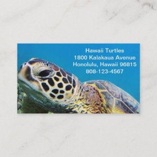 Hawaii grön havssköldpadda visitkort