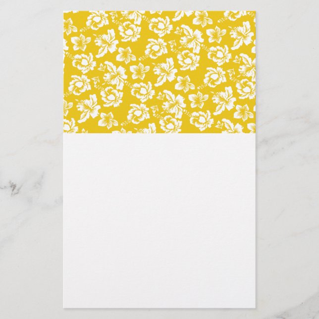 Hawaii Gult Flower Brevpapper (Framsida)