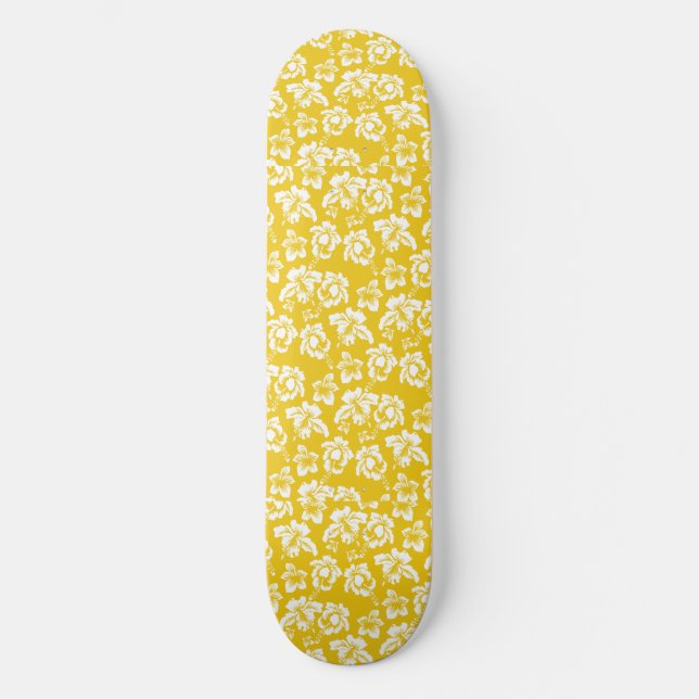 Hawaii Gult Flower Skateboard Bräda 21,5 Cm (Framsida)