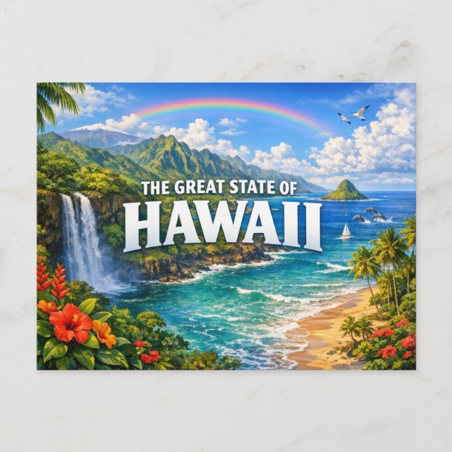 Hawaii Hälsningar från vykort  (Framsida)