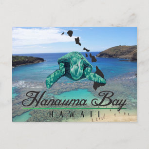 Hawaii Hanauma Bay Turtle - Honu Vykort