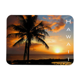 hawaii handflatan sunset magnet