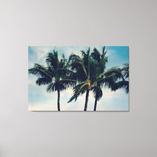 Hawaii Handflatan Träd Canvastryck