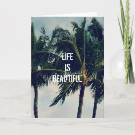 Hawaii Handflatan Träd Kort