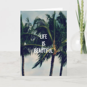 Hawaii Handflatan Träd Kort