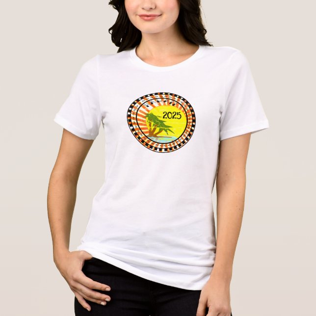 Hawaii Handflatan Träd T-shirts (Framsida)
