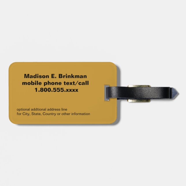 Hawaii handflatan TreeTag Bagagebricka (Baksida Vågrät)