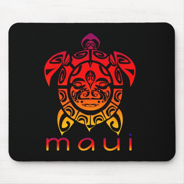 Hawaii Havslevande Sköldpadda  Musmatta (Framsidan)