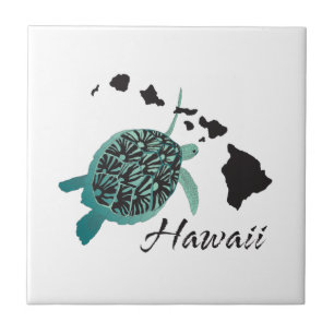 Hawaii havssköldpadda kakelplatta