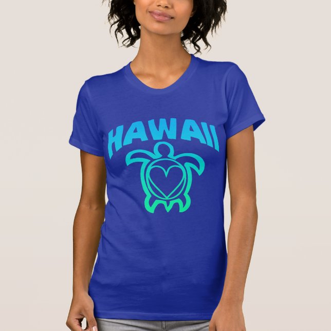 Hawaii havssköldpadda tee (Framsida)