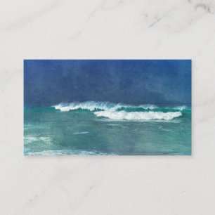 Hawaii Hawaii Vågar Aqua Teal Blue Surfa Visitkort