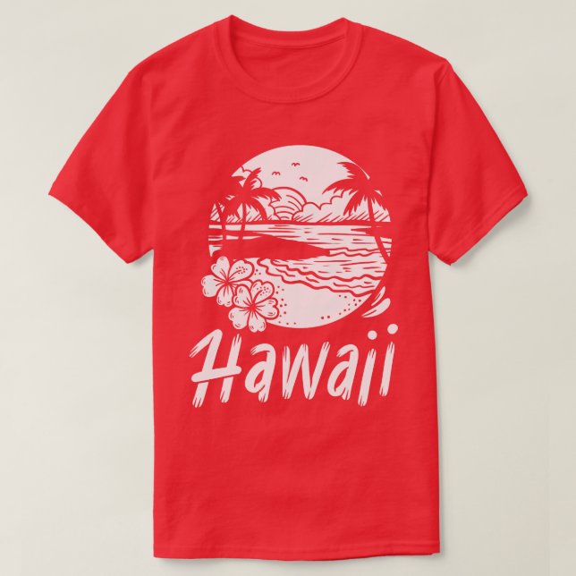 Hawaii Hawaiian Aloha Summer Surfing 1 T Shirt (Design framsida)