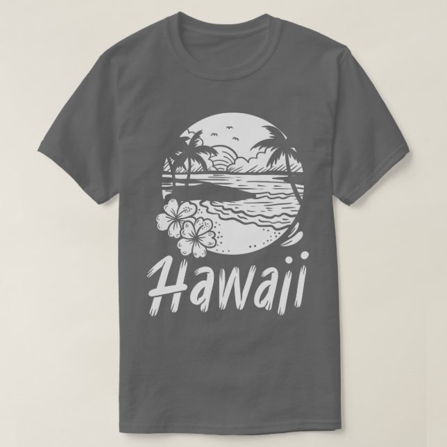 Hawaii Hawaiian Aloha Summer Surfing T Shirt (Design framsida)