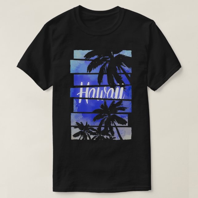 Hawaii Hawaiian Flower Aloha Maui Matching Family T Shirt (Design framsida)