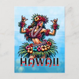 Hawaii | Hawaiian Hula Dancer Vykort