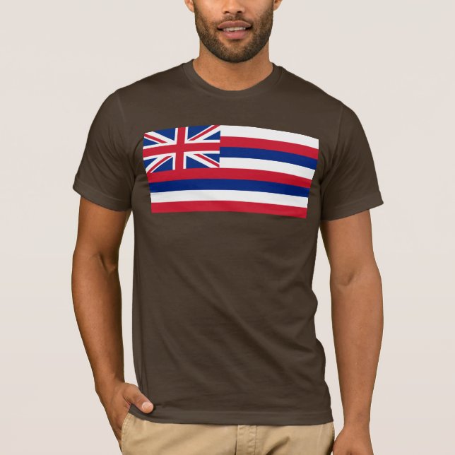 Hawaii, hawaiiansk Aloha paradis statsflagga T Shirt (Framsida)