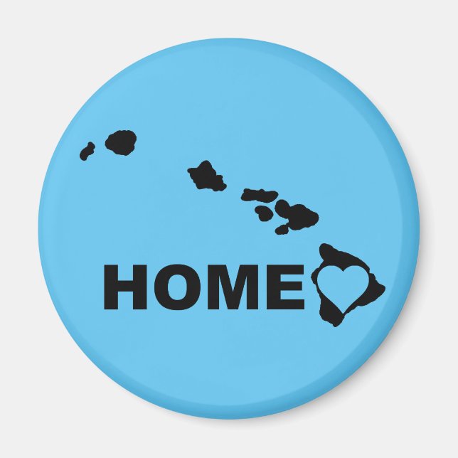 Hawaii Hemma Borta Från Stat Rolig Kylskåpsmagnet (Framsidan)