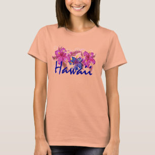 Hawaii hibiscus blomskjorta t-shirt