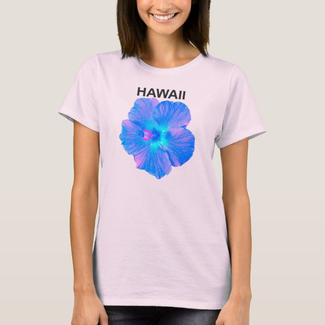 Hawaii Hibiscus T Shirt (Framsida)