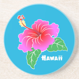 Hawaii hibiskus underlägg sandsten
