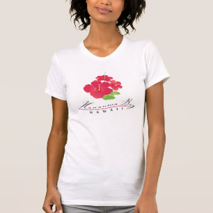 Hawaii hibiskusblommor t-shirt