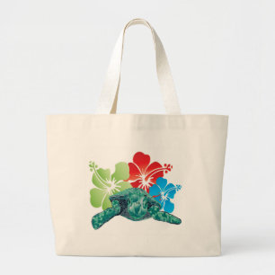 Hawaii hibiskussköldpadda jumbo tygkasse